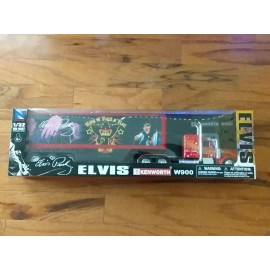 NEWRAY ELVIS PRESLEY KENWORTH W900 "KING OF ROCK & ROLL" TRACTOR TRAILER TRUCK 1:32 NEW