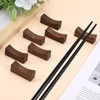 15 Pcs Wooden Chopstick Holders, Chopstick Rest Wooden Cutlery Stand