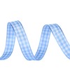 Ribest Light Blue and White Gingham Ribbon, 3/8 Inch 10