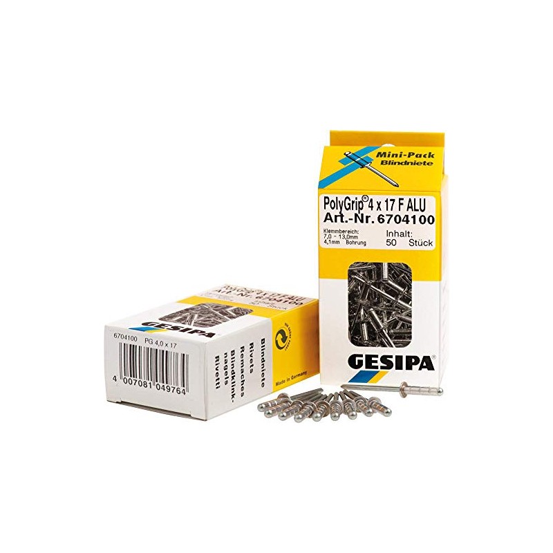 GESIPA PolyGrip 1433850 Blind Rivets Aluminium / Steel 4.8 x