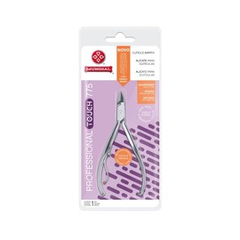 Mundial Professional Cutticle Nipper 775 - Pinza para cutículas de calidad brasileña con mango antideslizante de acero inoxidable plateado
