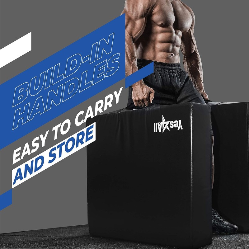 Yes4All 6 Inches Silencer Drop Pads/Weightlifting Drop Pads - Blue