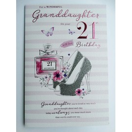 Happy 21st Birthday Granddaughter card