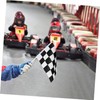 Sosoport Pack of 25 Rod Flags Racing Car Flags Racer