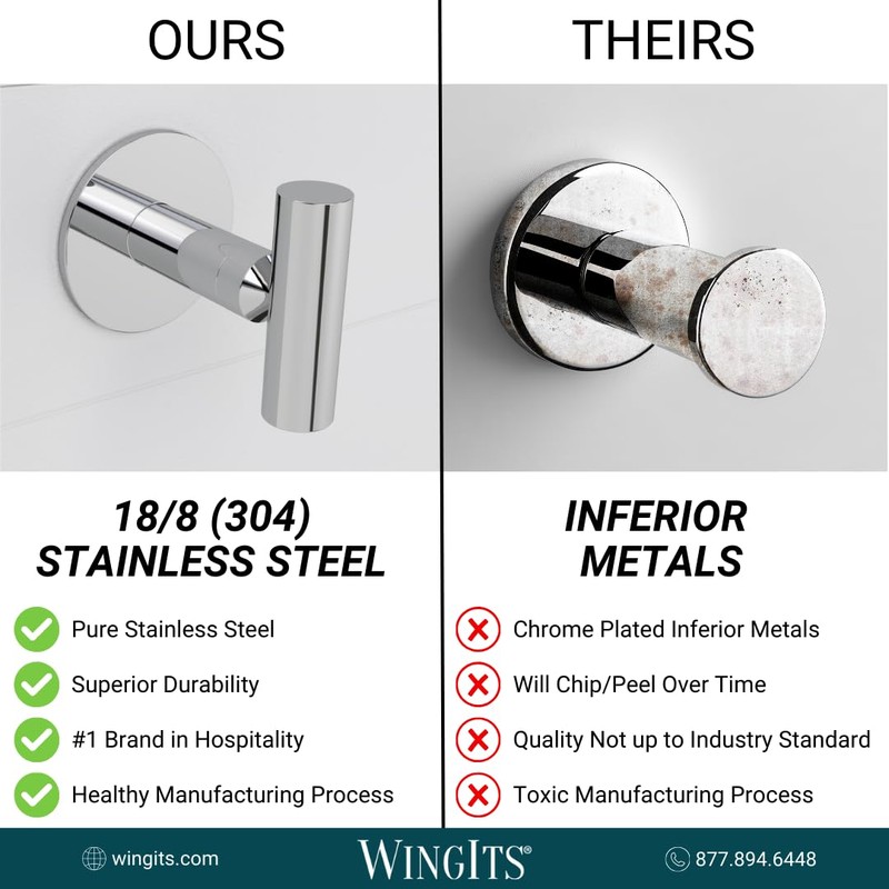 Modern Elegance Single Robe Hook