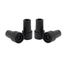 Lifeswonderful - Rubber Trekking Pole Tips for Combi Spike Wooden Hiking Stick Feet Ferrules - 4 Pcs