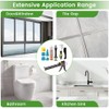 Professional Caulk Gun Kit with Caulk Remover & Silicone Sealant