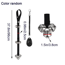 YATEASLU Dog Door Bell Dog Bells Dog Training Potty Great Dog Bells Adjustable for Puppy Potty Training with Dog Training Clicker & 7 Extra-Loud Jingle for Door Knob