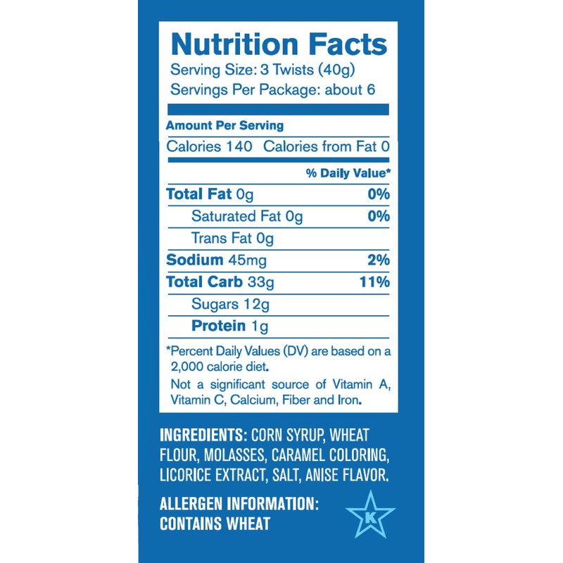 Red Vines Black Jumbo Licorice Twists 8oz Bag (12 Pack)