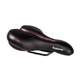 P & P pro cycling Unisex - Adult P&P Explorer Comfort Saddle, Black, 265 x 172 cm