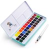 MeiLiang Solid Watercolor Set with Brush (36 Colors) Palette Gum