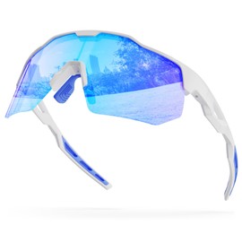 Startop Baseball Sunglasses, Road Bike Sunglasses, Polarized Function, UV400, Full Blocking, TR90, Super Elastic Frame, 3D Adjustable Nosepads, Sports Eyewear for Driving, Fishing, Running, Unisex