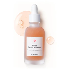 CU Dr. Solution Bifida Barrier Ampoule, CUSKIN, Mild and Moisturizing Korean Skin Care Face Serum Ampoule with Ceramide NP and Hyaluronic Acid for Hydration and Skin Elasticity, 50ml (1.69 Fl. Oz.)