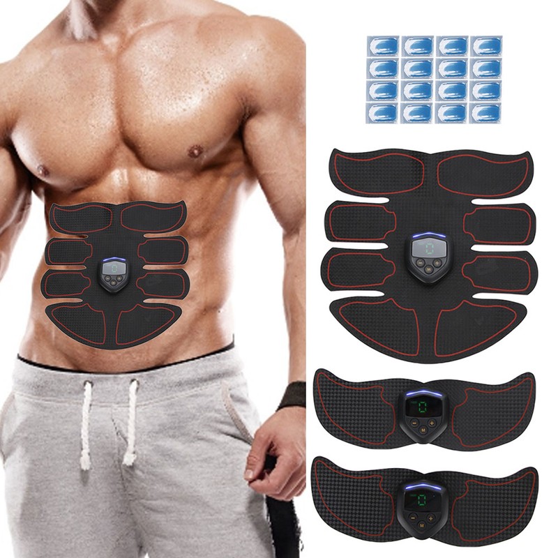 EMS Abdominal Muscle Trainer Portable Digital Charging Exercise Fitness Patch