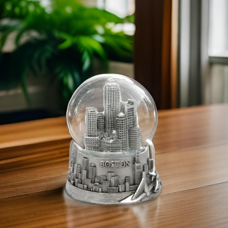 Boston Silver Snow Globe 65mm
