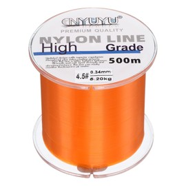 PATIKIL 547Yard/1640FT Fishing Line 12Lb Monofilament Fluorocarbon Coated Orange