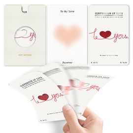 Anniversary Card for Wife Husband,Love Letter,Love Notes for Her,Valentines Cards, Birthday Cards, Wedding Card for Women, Holiday Cards for Girlfriend Boyfriend, Romantic Cards - Confession of Love