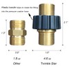 Twinkle Star Pressure Washer Hose Quick Connector, M22 Metric Male