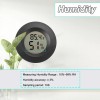 WEIMELTOY Mini Hygrometer Digital Thermometer Humidity Meter 2 Pack Black
