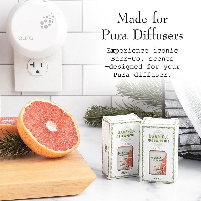 Barr-Co. Fir & Grapefruit Scent Pura Diffuser Refill, Invigorating Woody