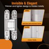 maXpeedingrods 2Pcs Hidden Door Hinge, 7 Inch Invisible Hinges for