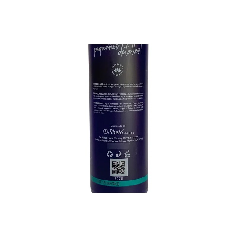 Shampoo Tipo Aceite De Oso Shelo Nabel® 530ml.