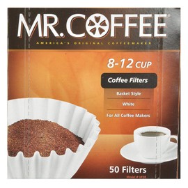 Mr. Coffee Coffee Basket Filters 8 12 Cup 50 Filters