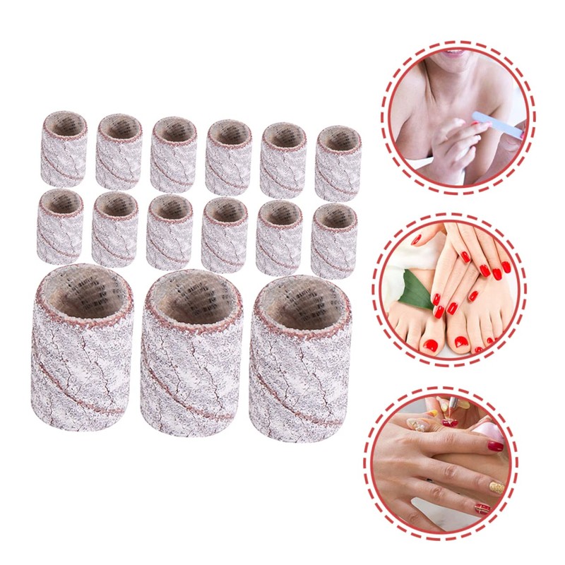 Ipetboom Nail Polishing Sand Strips 200pcs White Nail SANDING Bands