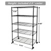 YSSOA Heavy Duty 5-Tier Storage Shelving Unit, 13.98" D x
