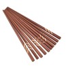 Wooden Chopsticks Japanese Style Rectangular Red Sandalwood Inlaid Boxwood Reusable