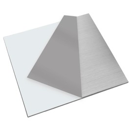 KANABI 1PCS 304 Stainless Steel Sheet Metal 15cm x 15cm x 3mm, Thickness 3mm, 304 Square Stainless Steel Plates for DIY Craft Model Repair Engraving Punching Drilling Cutting