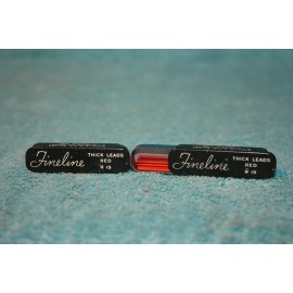 Sheaffer 2 NEW VINTAGE SHEAFFER  FINELINE THICK LEADS RED R 15 6 In Original Tin