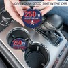 Patriotic 250th Anniversary USA Winged Ceramic Car Cup Coasters for