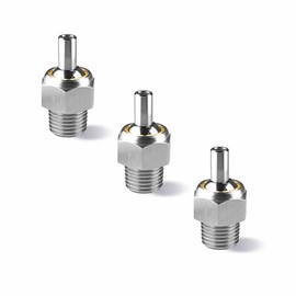 SWMIRCANT 3 Pcs 304 Stainless Steel Coolant Nozzle, 1/8" PT 10mm Adjustable High Pressure Cooling Nozzle, for Jewelry Carving Lathe, Milling, CNC Machine Water Jet Cutter Industrial Nozzle