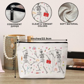 Eyouyeqi Nurse Gifts Makeup Bag, Funny Nurse Bag Cosmetic Bags, Nursing Makeup Zipper Pouch Bag, Nurse Gifts For Women, Graduation Birthday Thank You Retirement Gifts For Nurses, 46