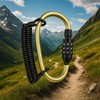 Interbosch BV Cable Carabiner Combination Lock - 180 cm Long,
