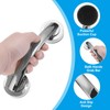uxcell 2pcs Grab Bars for Bathtubs and Showers, 7.6" Mirror