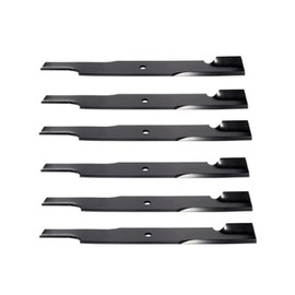 LawnKissL 6-Pack. Notched High Lift Mower Blade – Replacement Blade Fits Gravely 60" Zero Turn – 20-1/2" × 2-1/2", 5/8" CH – Replaces 08904651