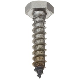 Steel Lag Screw, Plain Finish, Hex Head, Meets ASME B18.2.1/ASTM A307, 11" Length, Partially Threaded, 1/2"-6 Threads (Pack of 5)