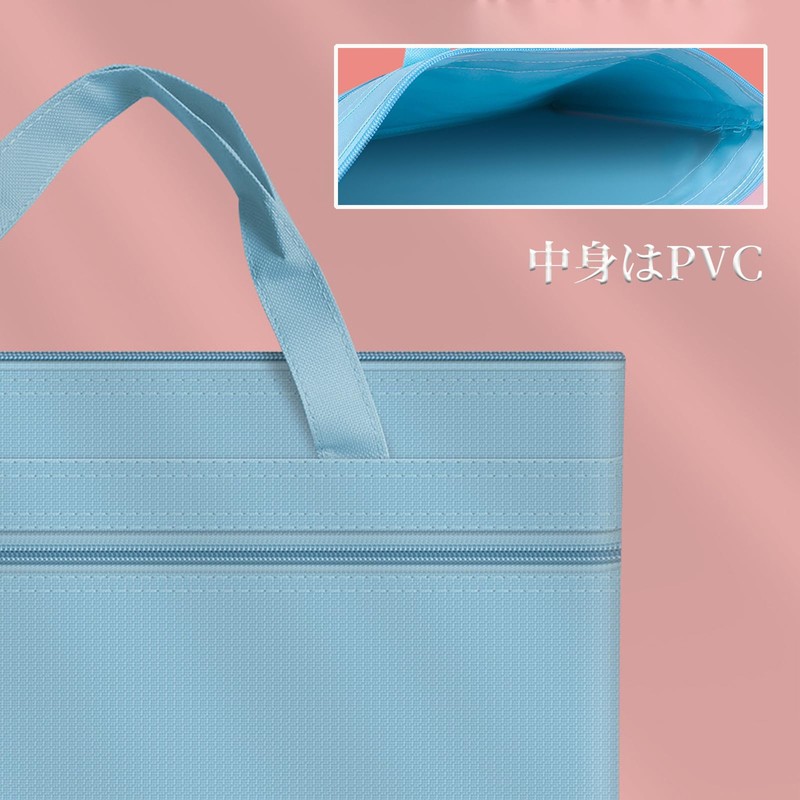 Carrying Bag, A4, Students, File Bag, 2 Layers, Large Capacity,