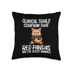 Red Panda Gift For Men Women Boys Girls Kids Panda Lovers Throw Pillow