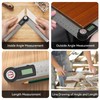 GemRed Digital Protractor Stainless Steel 600 mm Angle Gauge with
