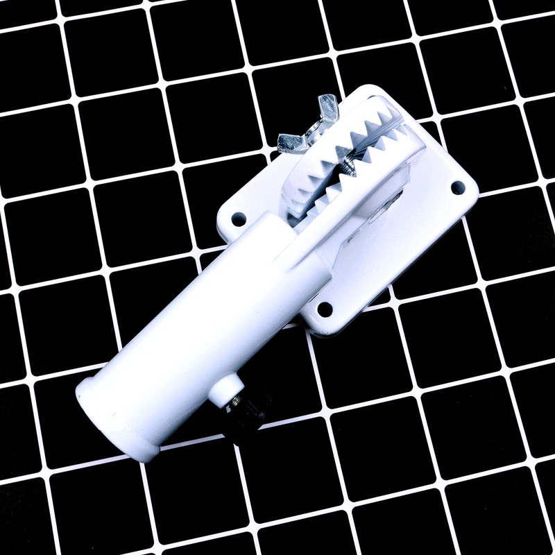 Tiardey White Multi-Position Flag Pole Mounting Bracket with Hardwares -