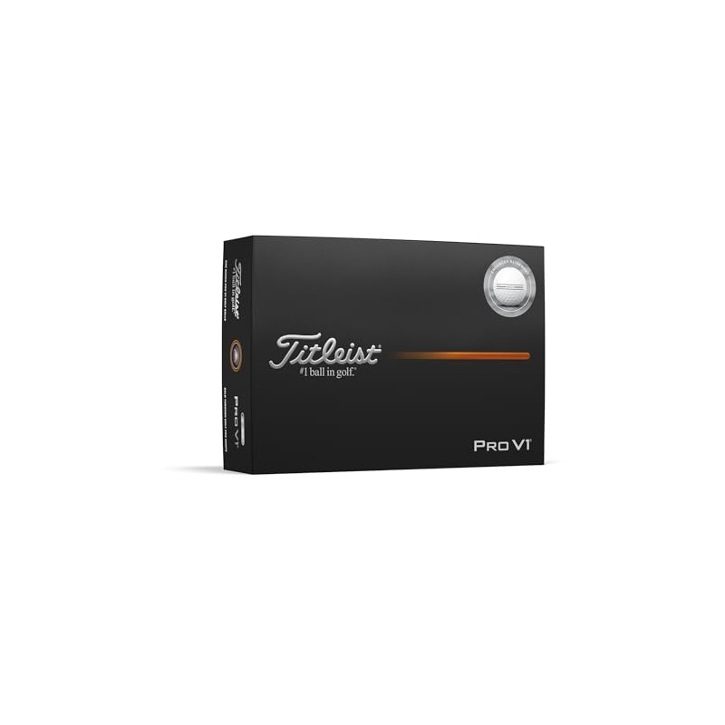 Titleist 2025 Pro V1 Enhanced Alignment Golf Balls, White (One
