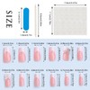 NICENEEDED 24 Stück Weiße French Tip Press On Nails 3D
