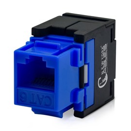 NewYork Cables cat 6 Keystone Jack 180 Degree Punchdown Ethernet Wall Jack for Patch Panels Wall Plates