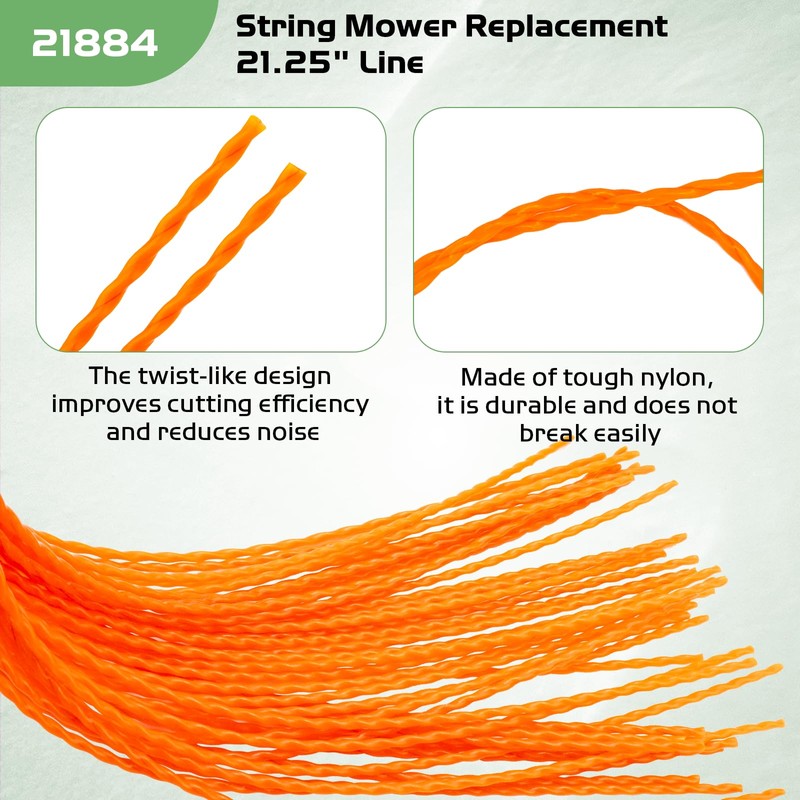 21884 String Trimmer Line Replacement for Earthquake 40314, 45901, 38463,