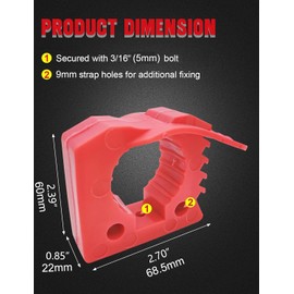 Greluma 4 Pcs Shovel Holder Shovel and Axe Holder with Quick Release Rubber for 3-4cm Diameter Tools for Truck Trailers SUV UTV