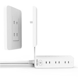 Mscien Outlet Cover, Baby Power Tap, Baby Guard, Extension Cord, 6.6 ft (2 m), Lightning Guard, 9 Outlets, Outlet Tap, Table Tap, Wall Hanging, OA Tap, Branch, Outlet, Outlet, Children's Outlet Guard,