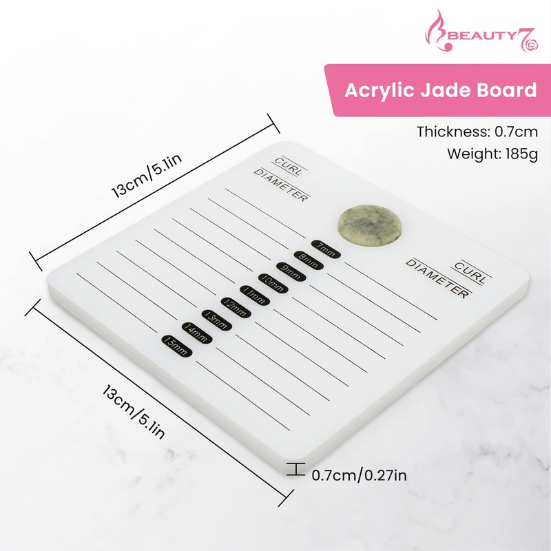 Weimob False Eyelashes Holder Stand with Scale Jade Stone and